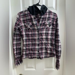 Vans Women’s Hooded Flannel Size S